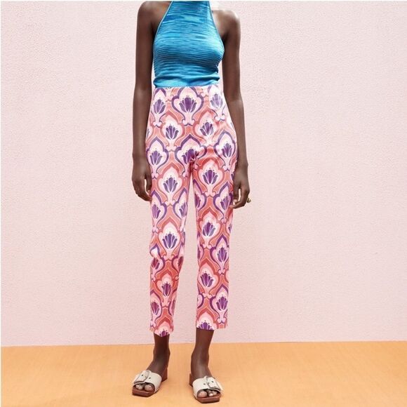 Zara Slim Fit High Rise Ankle Pants - Picture 1 of 5